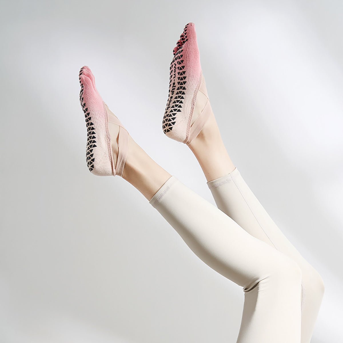 Non - Slip Yoga Grip Socks for Women - Full Toe Grip Accessories - householdessential