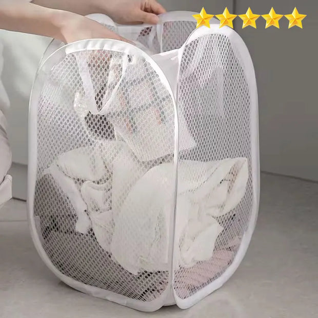 【Hot Sales】Laundry Basket Large Laundry Storage Basket Children'S Laundry Grid Laundry Basket Household Collapsible Wilting