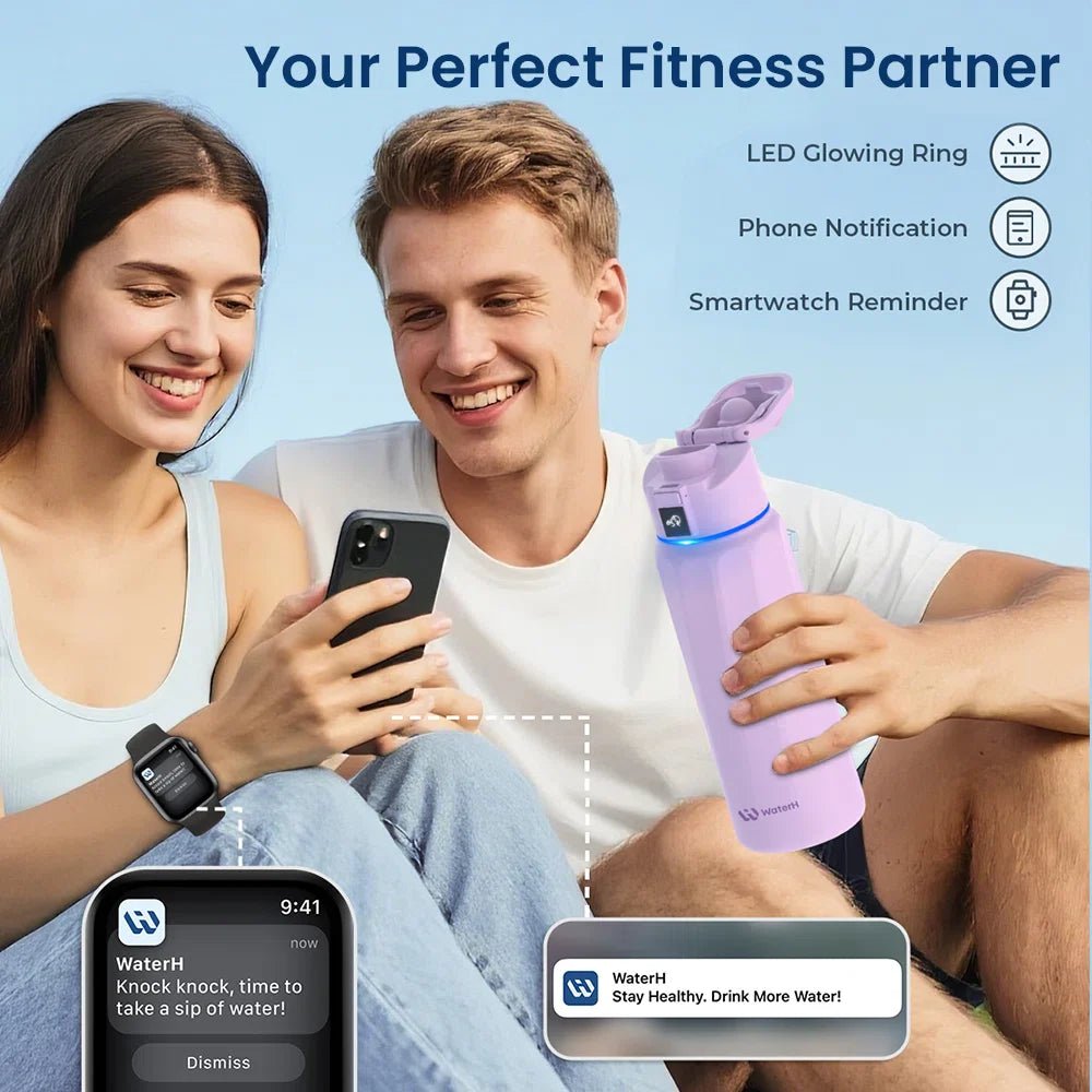 Waterh Boost Smart Water Bottle: 32 Oz Hydration Tracker with APP & Insulation - householdessential