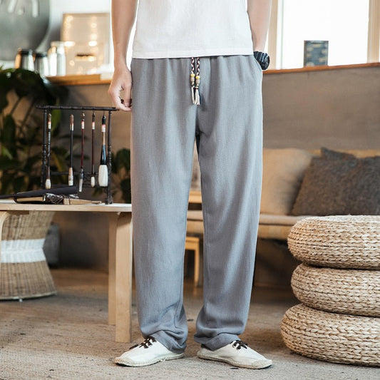 Linen casual pants - householdessential