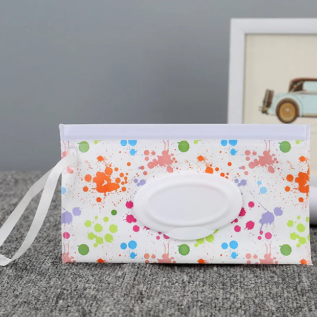 New Portable Baby Wipes Box Eco-Friendly Reusable Organizer anti Dust Storage Box for Baby Kids Clamshell Snap Wipe Container