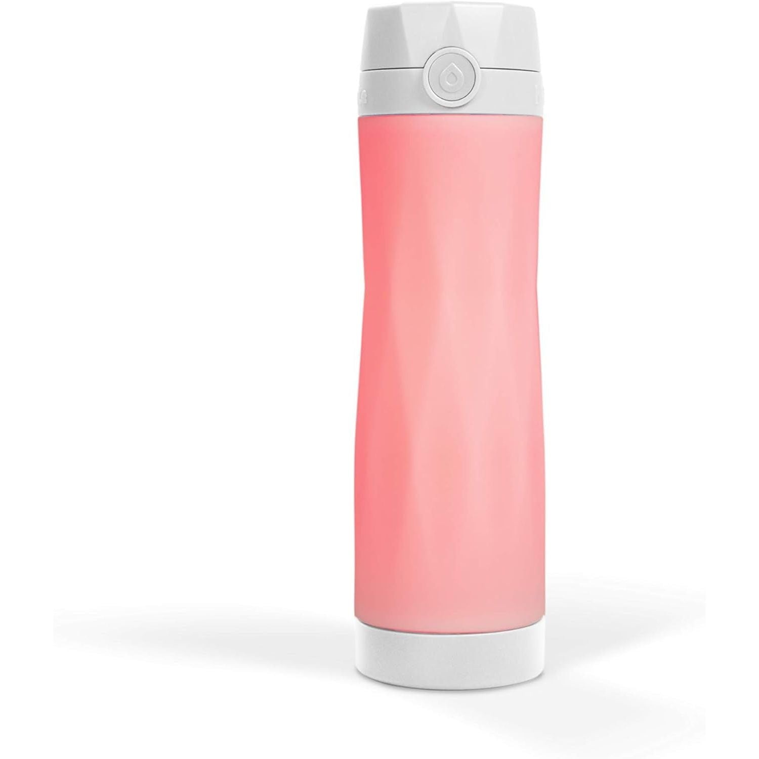 Smart Water Bottle with Intake Tracker, Glowing Reminder, BPA Free - 20 Oz, White - householdessential