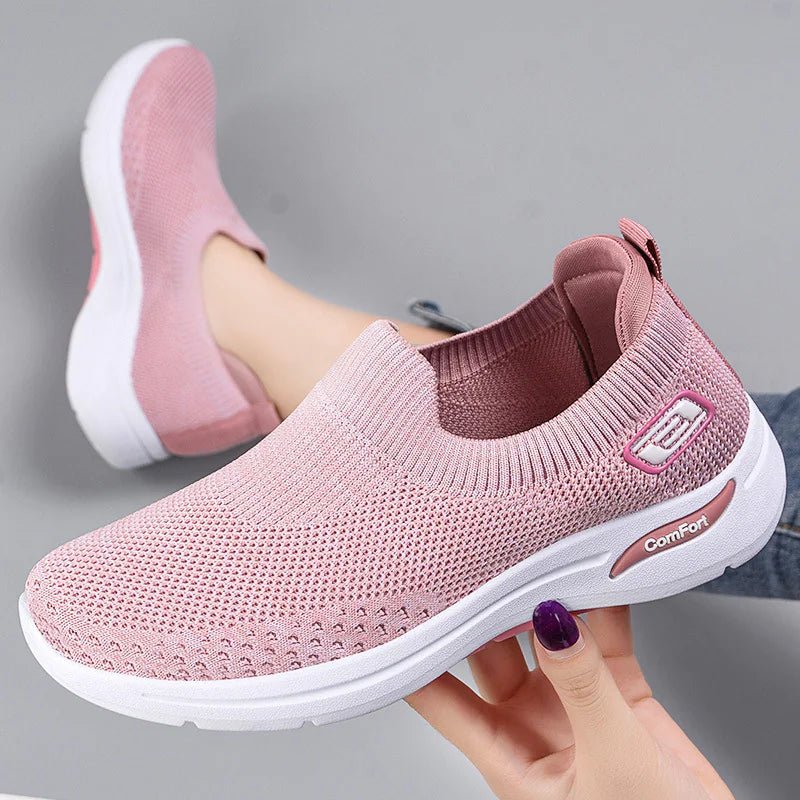 Breathable Slip - On Walking Shoes for Women - householdessential