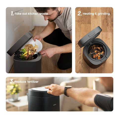 [US Direct]  Ecostar S1 Smart Kitchen Waste Composter Eco-Friendly Electric Kitchen Compost Bin Sustainable Indoor Countertop Food Cycler