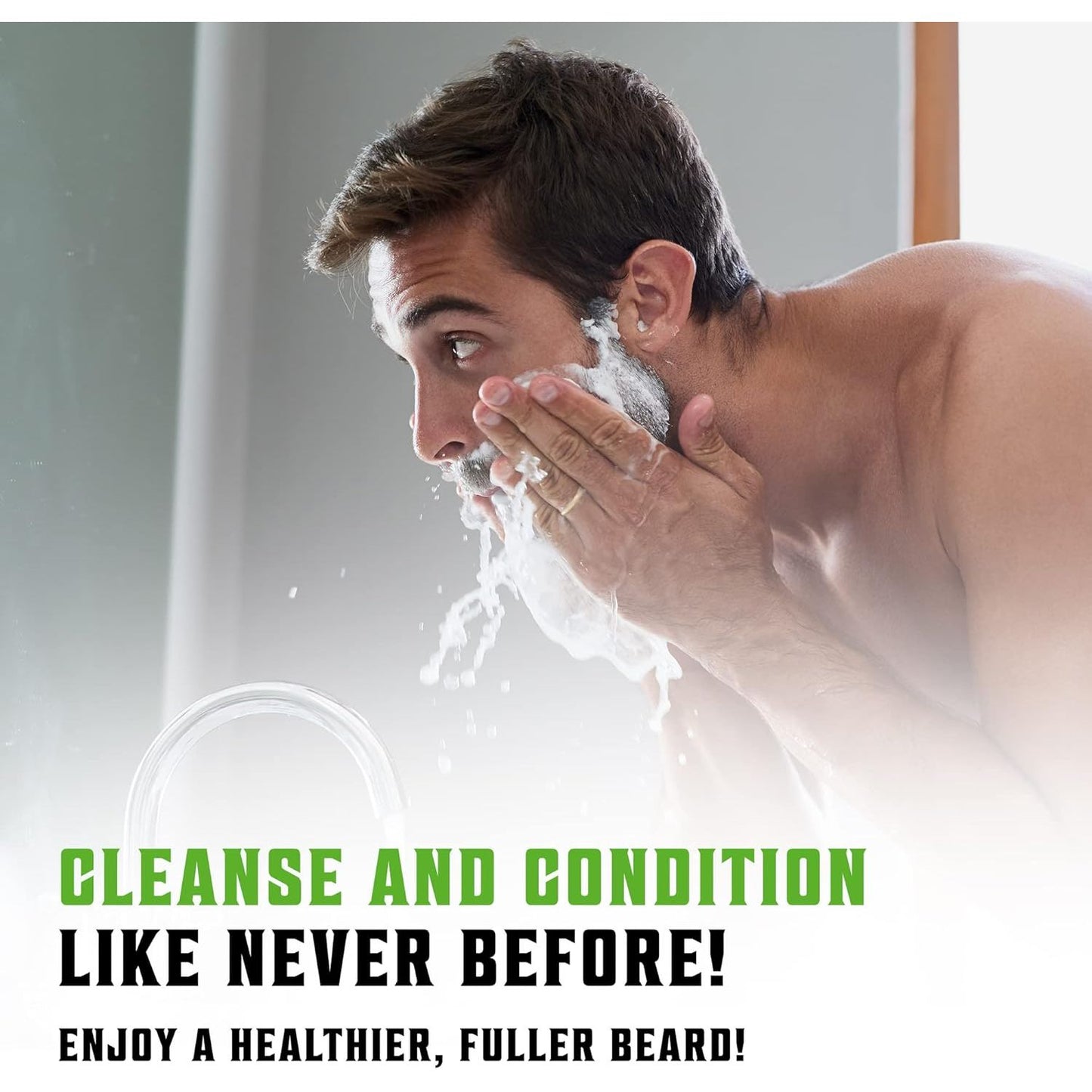 Natural Beard Shampoo & Argan Oil Conditioner Set - householdessential