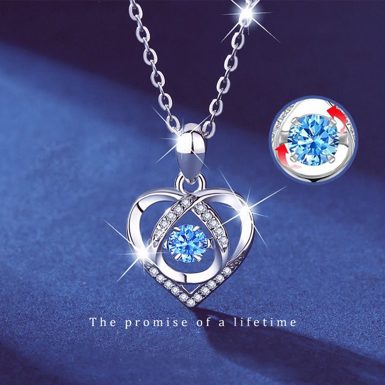 Luxury Rhinestone Heart Necklace S925 Gift - householdessential