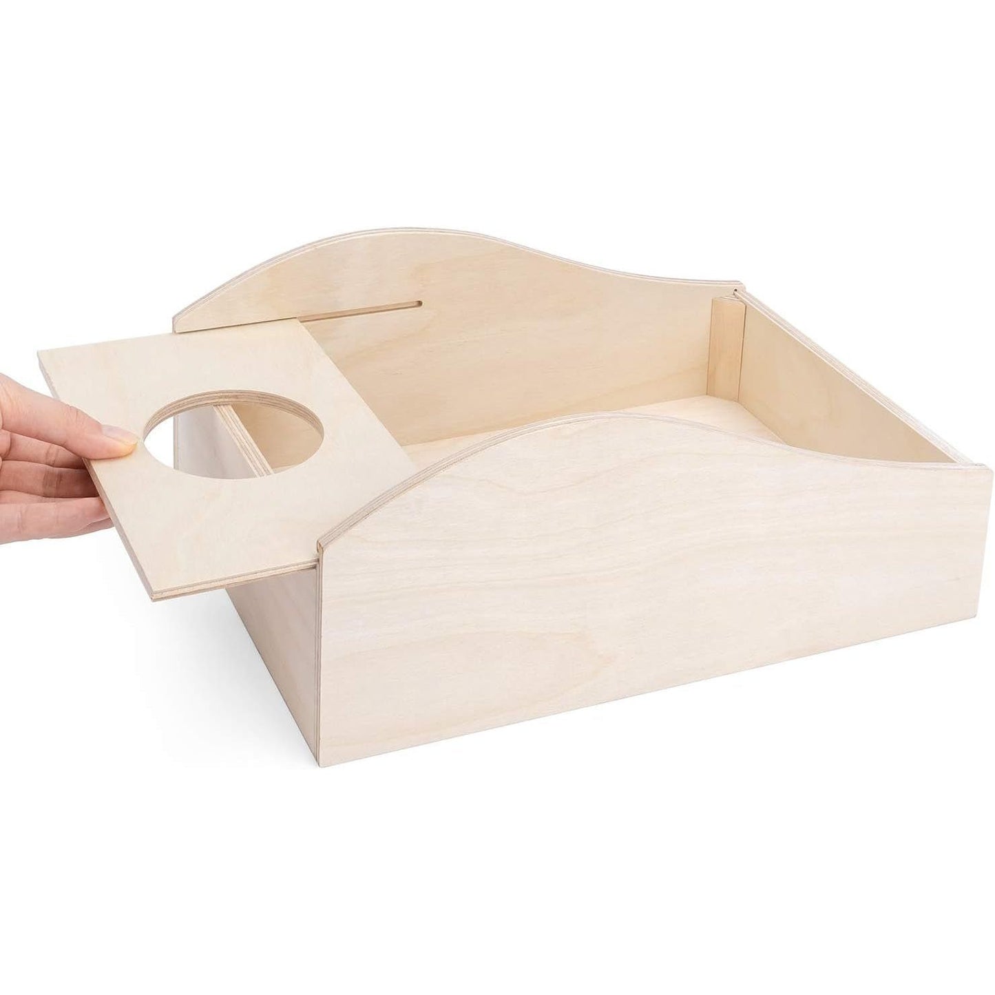 Dust Free Hamster Sand Tub - Wooden Critter Bathtub for Small Animals - householdessential