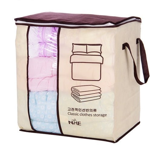 Non - Woven Under Bed Storage Box | Foldable Clothes & Quilt Organiser - householdessential