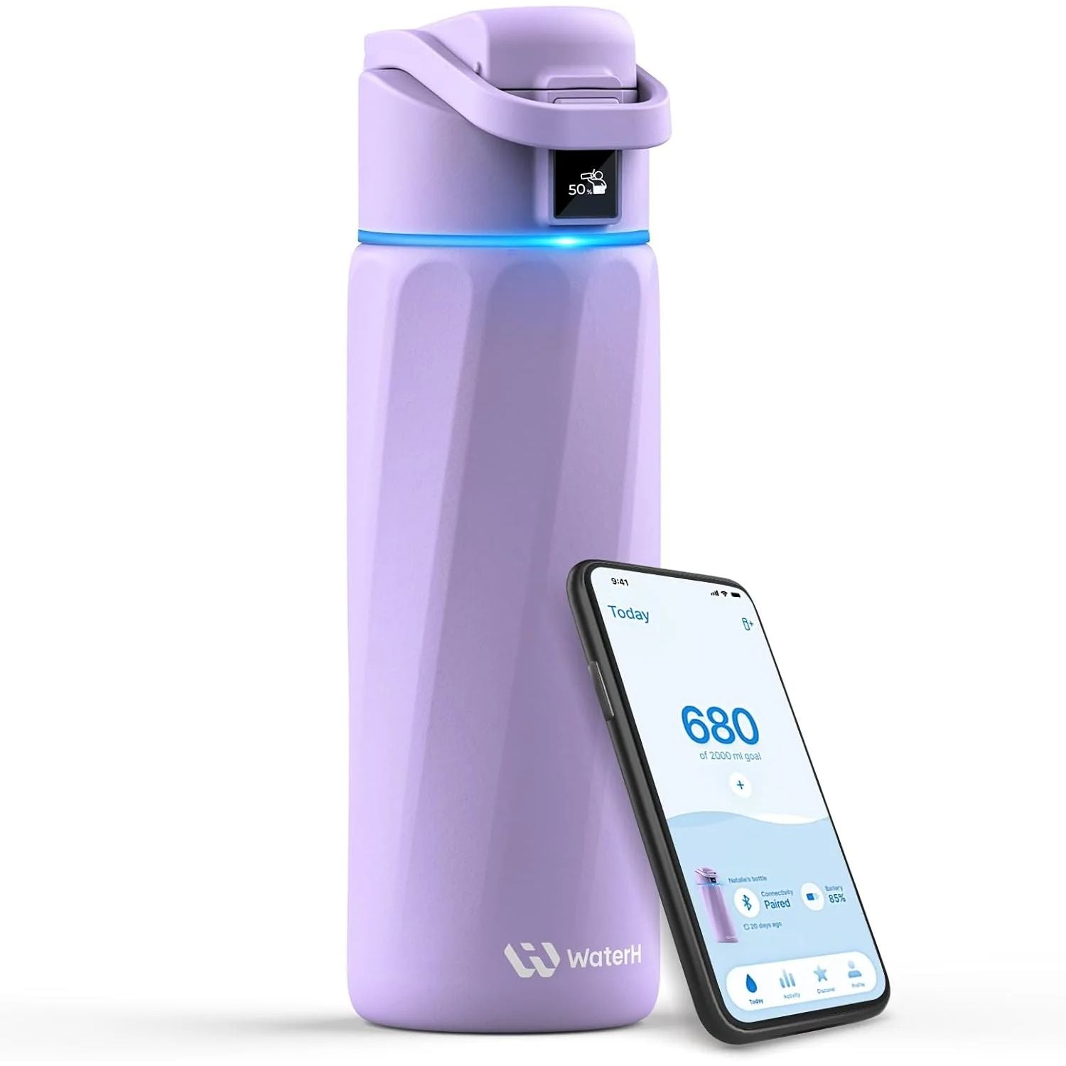 Waterh Boost Smart Water Bottle: 32 Oz Hydration Tracker with APP & Insulation - householdessential
