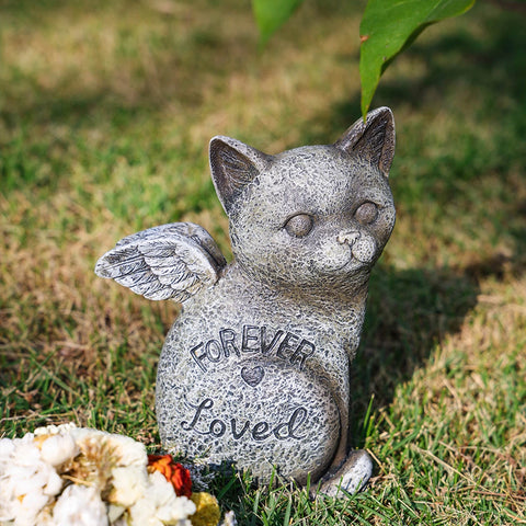 Gifts for Pet Lovers! Pet Memorial Tombstone Ornament Home Garden Patio Cats Puppy Memorials