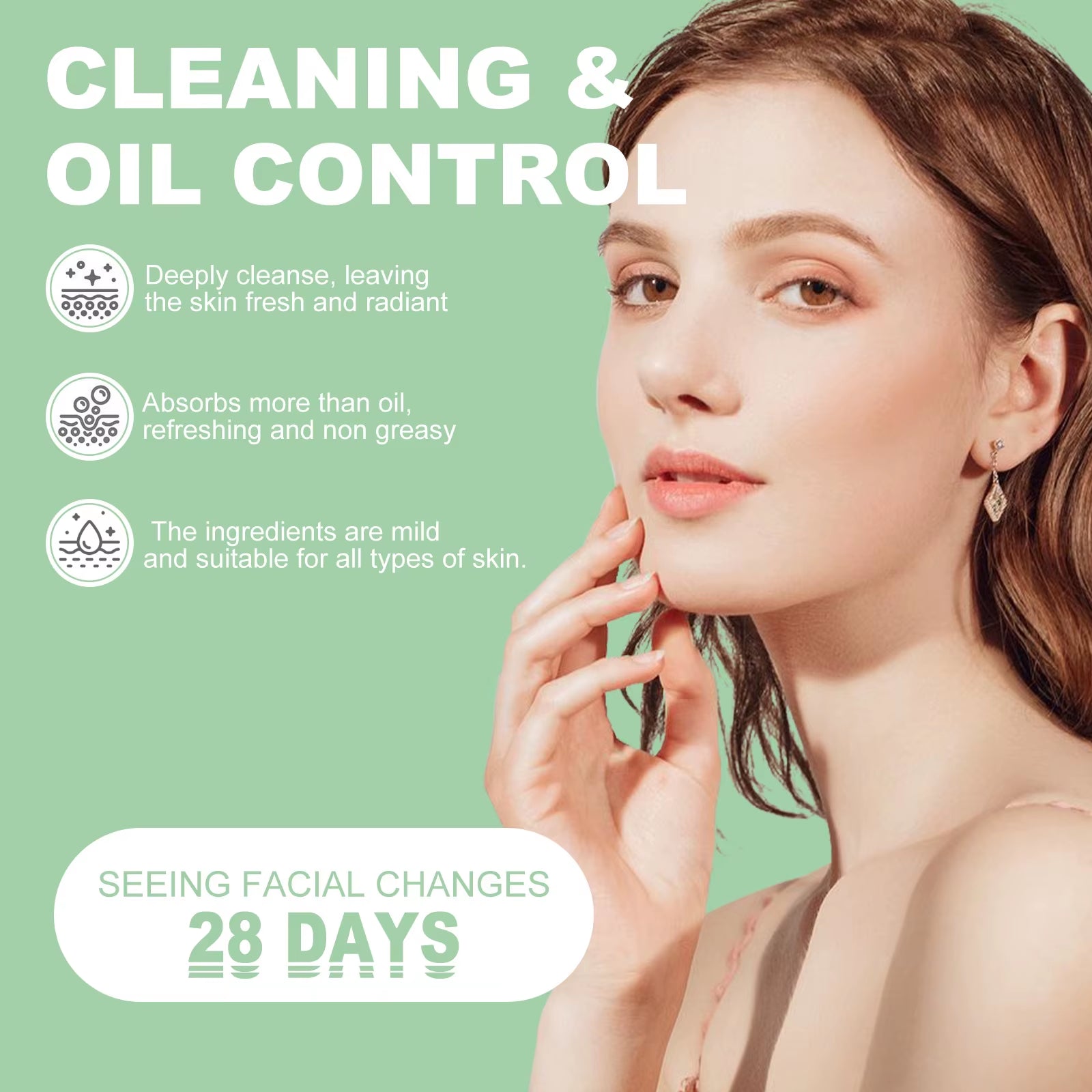 Green Tea Blackhead Removal Mask - Acne Treatment Pore Cleanser - householdessential