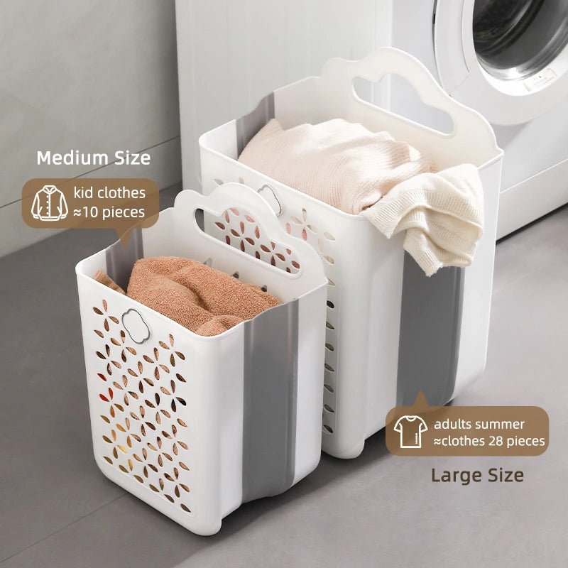 Wall-Mounted Laundry Basket & Bathroom Laundry Organizer - Dirty Clothes Storage Solution - householdessential