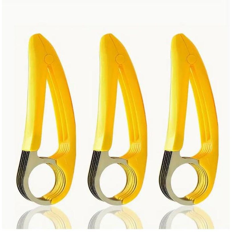 Creative PP Banana Slicer, Banana Fruit Splitter, Ham Sausage Cutter, Fruit Salad Slicer - householdessential