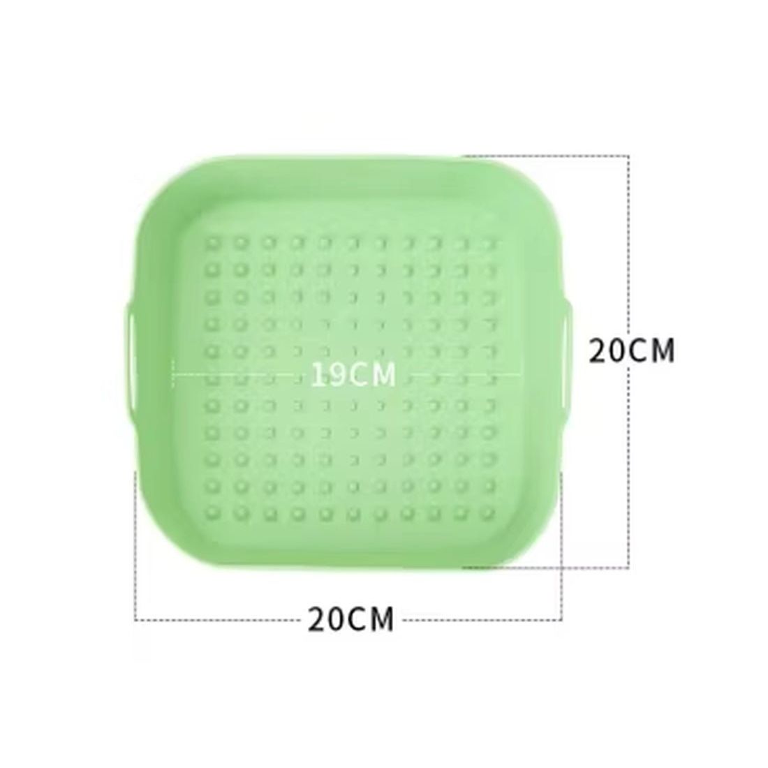 Non-Stick Silicone Air Fryer Liners Set - Reusable Basket Liners - householdessential