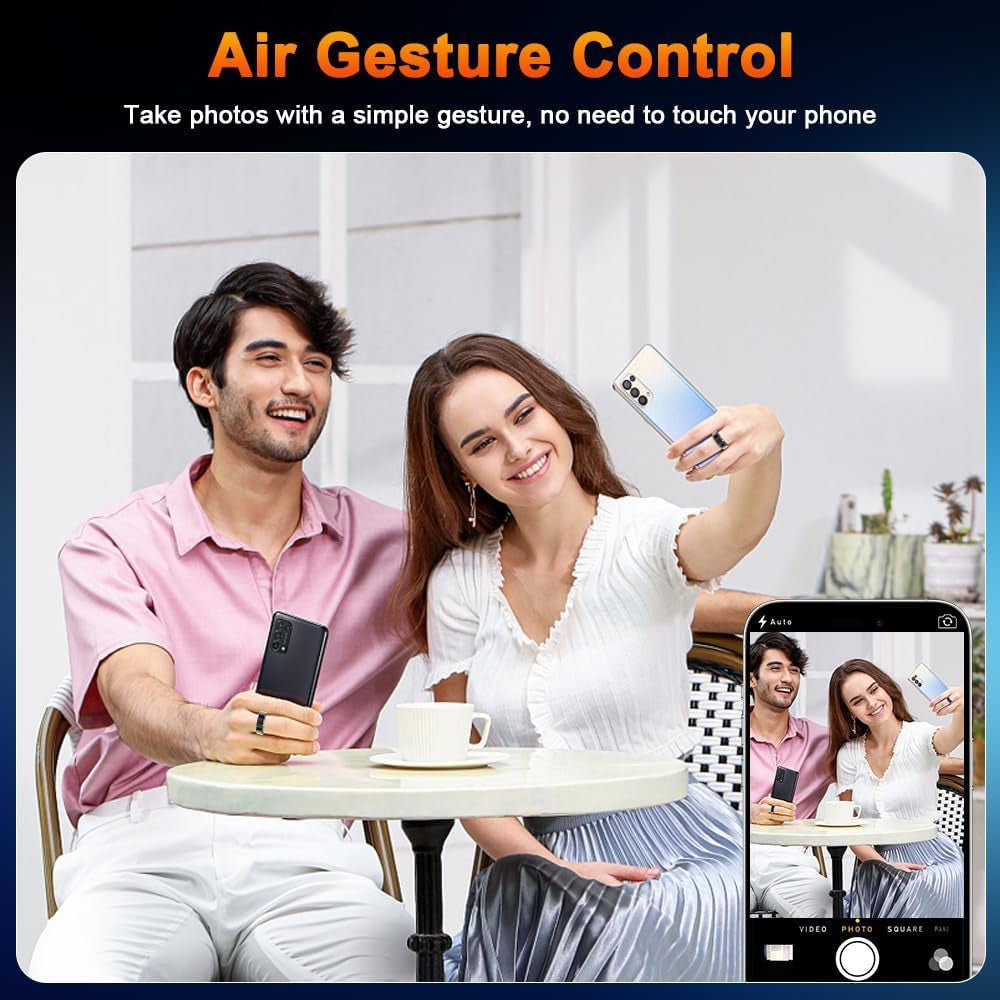Smart Ring Health Tracker, Blood Pressure Monitoring Ring, IP68 Waterproof Fitness Ring - householdessential