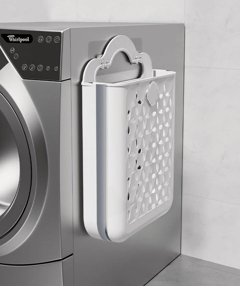 Folding Bathroom Laundry Basket Wall-Mounted Dirty Clothes Storage Basket Household Laundry Bag Laundry Organizer Dropshipping