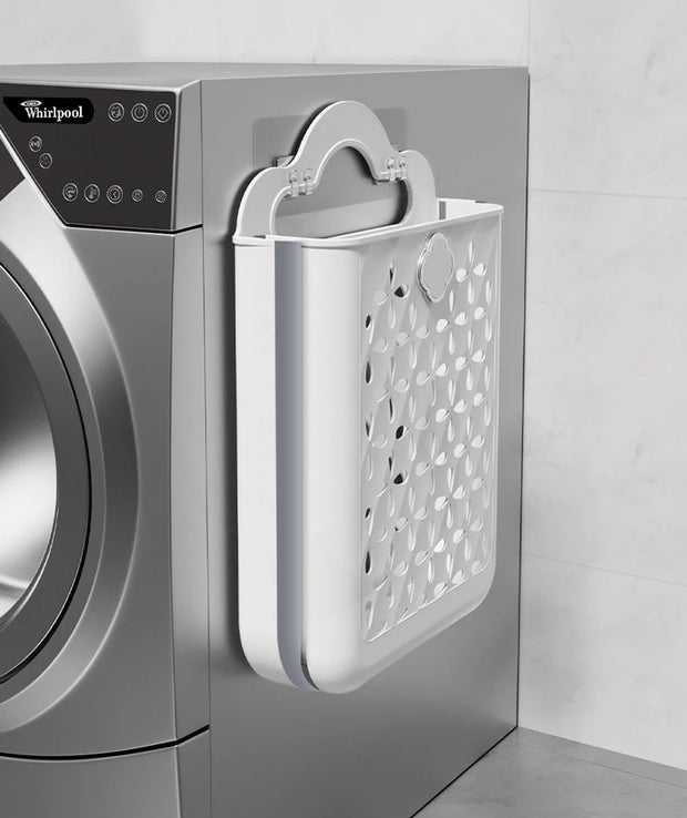 Folding Bathroom Laundry Basket Wall-Mounted Dirty Clothes Storage Basket Household Laundry Bag Laundry Organizer Dropshipping