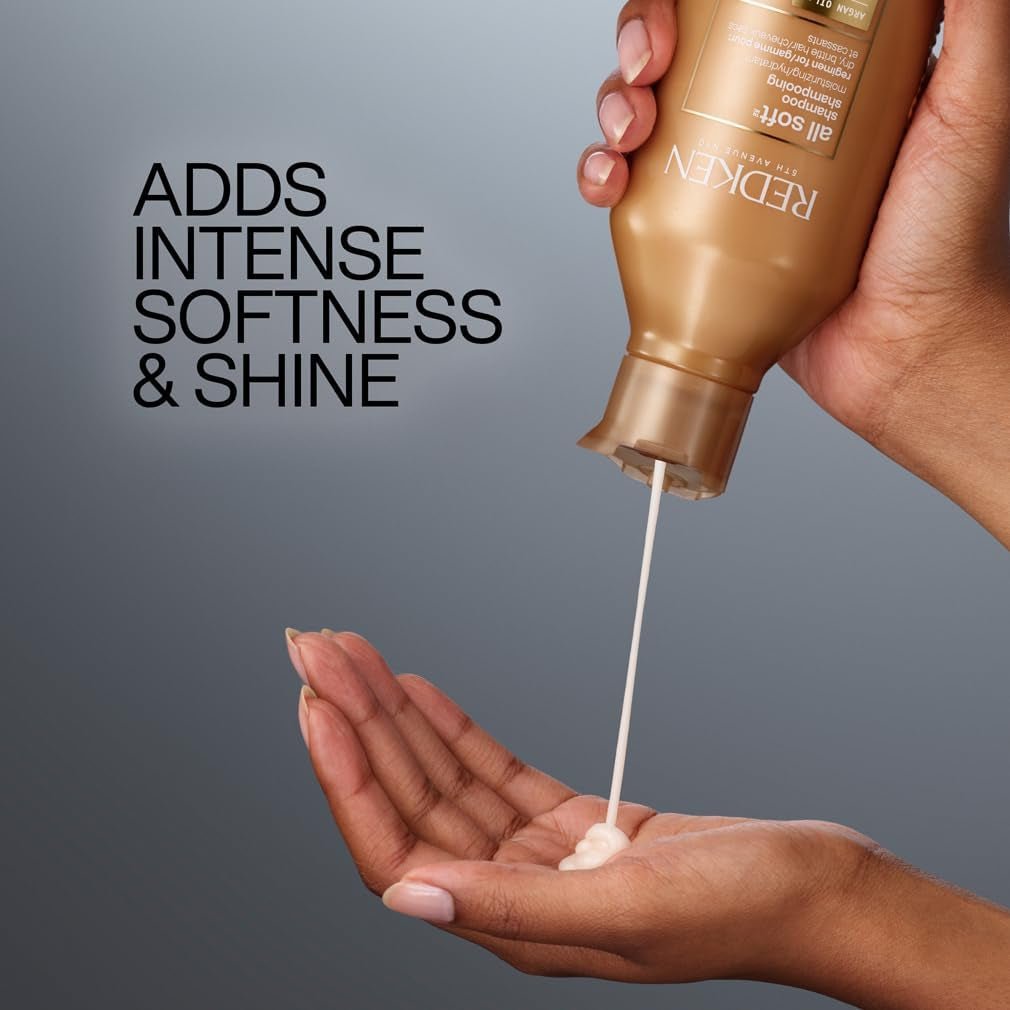 Shampoo, for Dry Hair, Argan Oil, Intense Softness and Shine, All Soft - householdessential