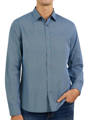DKNY Mens Shirts - Casual Dress Shirts for Men Button Up Shirt | Men Long Sleeve Casual Printed Dress Shirts Button Down Shirt | Men Shirts Long Sleeve Casual No Tuck Shirt Mens Business Casual Shirt