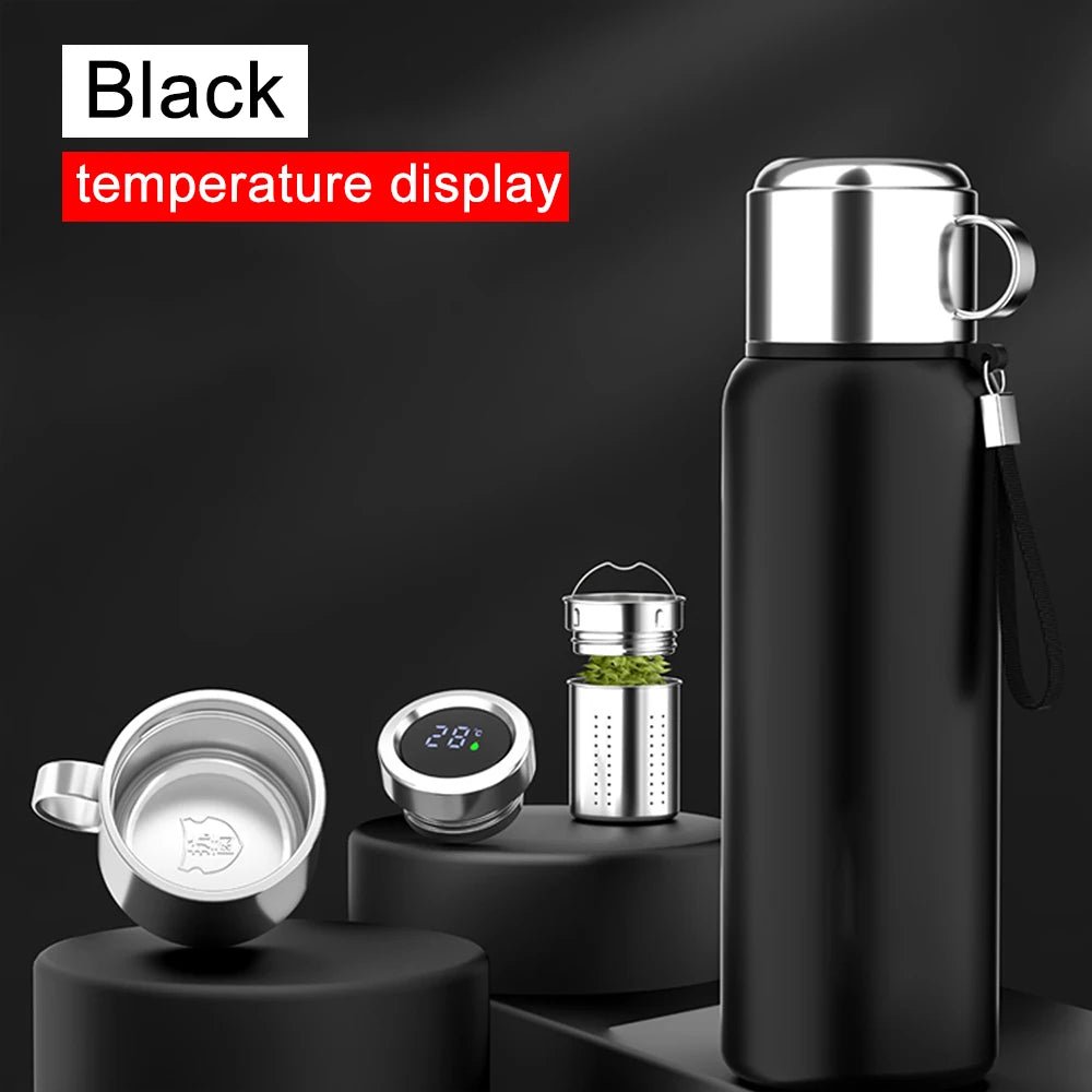 Smart LED Thermos Bottle Stainless Steel Vacuum Flask Outdoor Water Bottle - householdessential