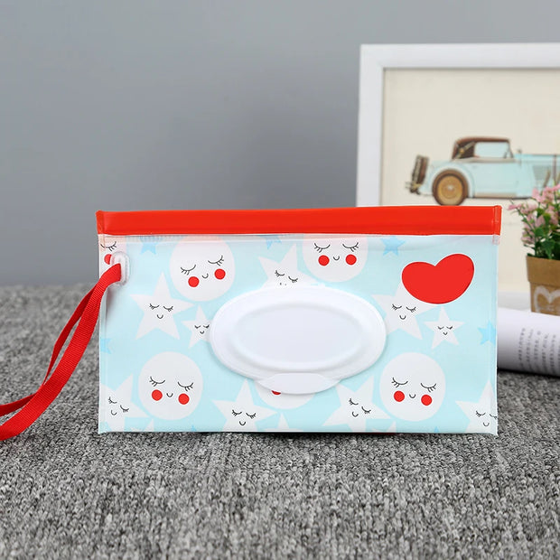 New Portable Baby Wipes Box Eco-Friendly Reusable Organizer anti Dust Storage Box for Baby Kids Clamshell Snap Wipe Container