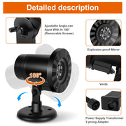 Christmas Snowflake Projector Lights, Waterproof White Snowfall Lights for Christmas Halloween New Year Wedding Party Holiday Decorative Lighting Projectors