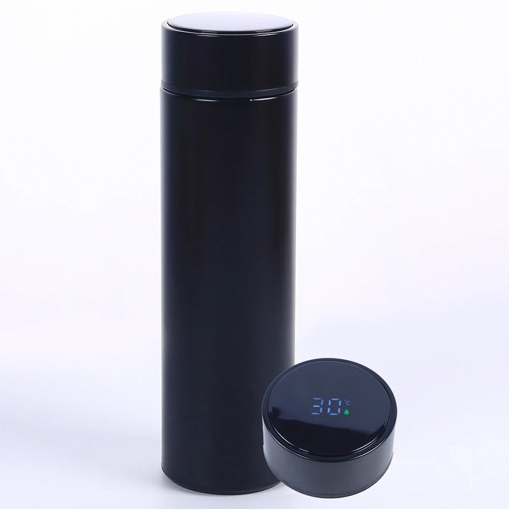 500ML LED Temperature Display Smart Water Bottle Stainless Steel Flask - householdessential