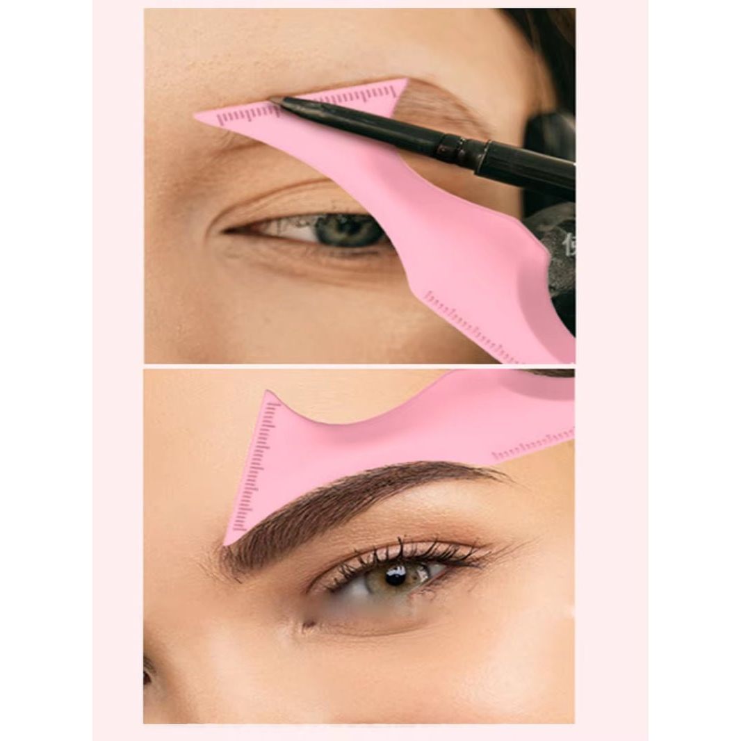 1PS Make - Up Tools for Eyeliner Eyelashes, Lipstick Silicone Beauty Ruler Make - Up Aids - householdessential
