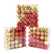 50Pcs/Box 4Cm Christmas Balls Ornament Xmas Tree Hanging Bauble Pendant 2024 Christmas Decoration for Home 2025 New Year Gifts