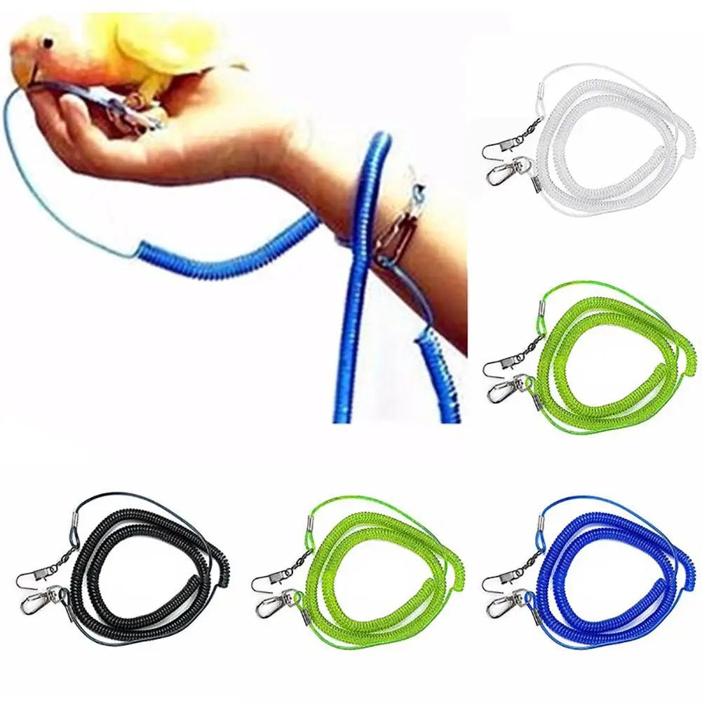 Parrot Training Leash + Bird Flying Rope Combo Set - Cockatiel Supplies - householdessential