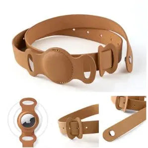 Dogs And Cats Pet Collar Chain Leather Cover - householdessential