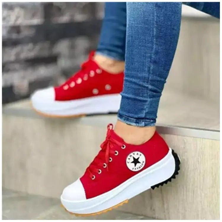 Breathable High Top Canvas Shoes for Women - householdessential