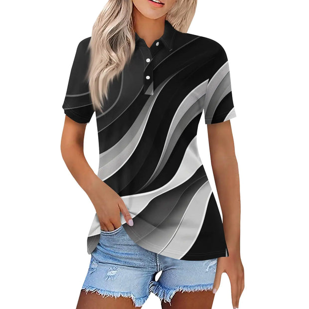Generic Summer Tops for Women 2024 Womens Shirts Summer Shirts for Women Golf Shirts for Woman Vneck Tshirts Shirts for Women Short Sleeve Polo Shirt Women Womans Golf Shirt Womens Golf Clothing