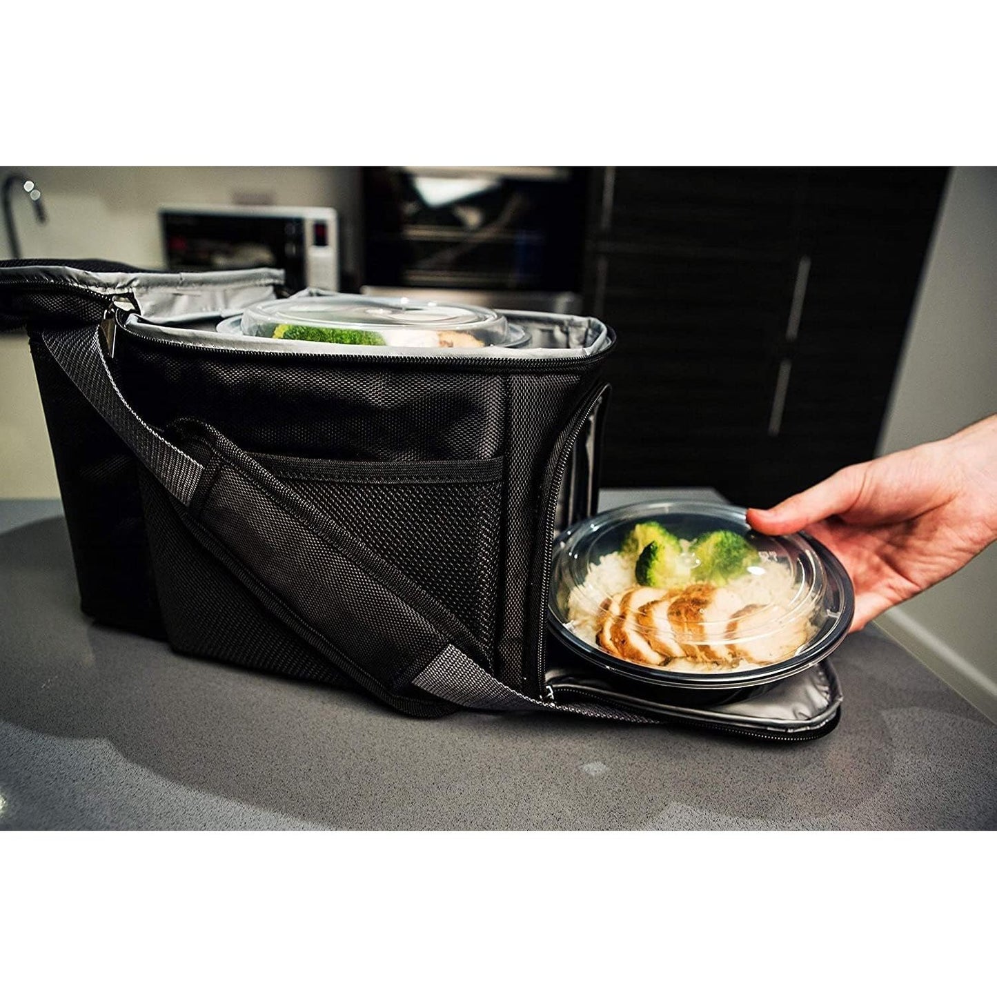 [30-Pack] Reusable Meal Prep Containers - Microwavable Food Storage - Batch Cooking Boxes - householdessential