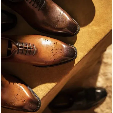 Casual Retro Leather Oxford Shoes for Men - householdessential