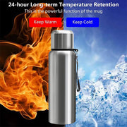 Large Capacity Stainless Steel Thermos Bottle LED Temperature Display Smart Water Bottle for Outdoor Vacuum Flask Thermal Mug