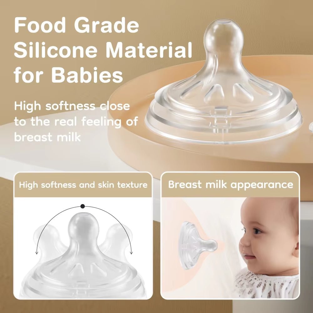 BPA Free Wide Mouth Baby Bottles Newborn Feeding Supplies - householdessential