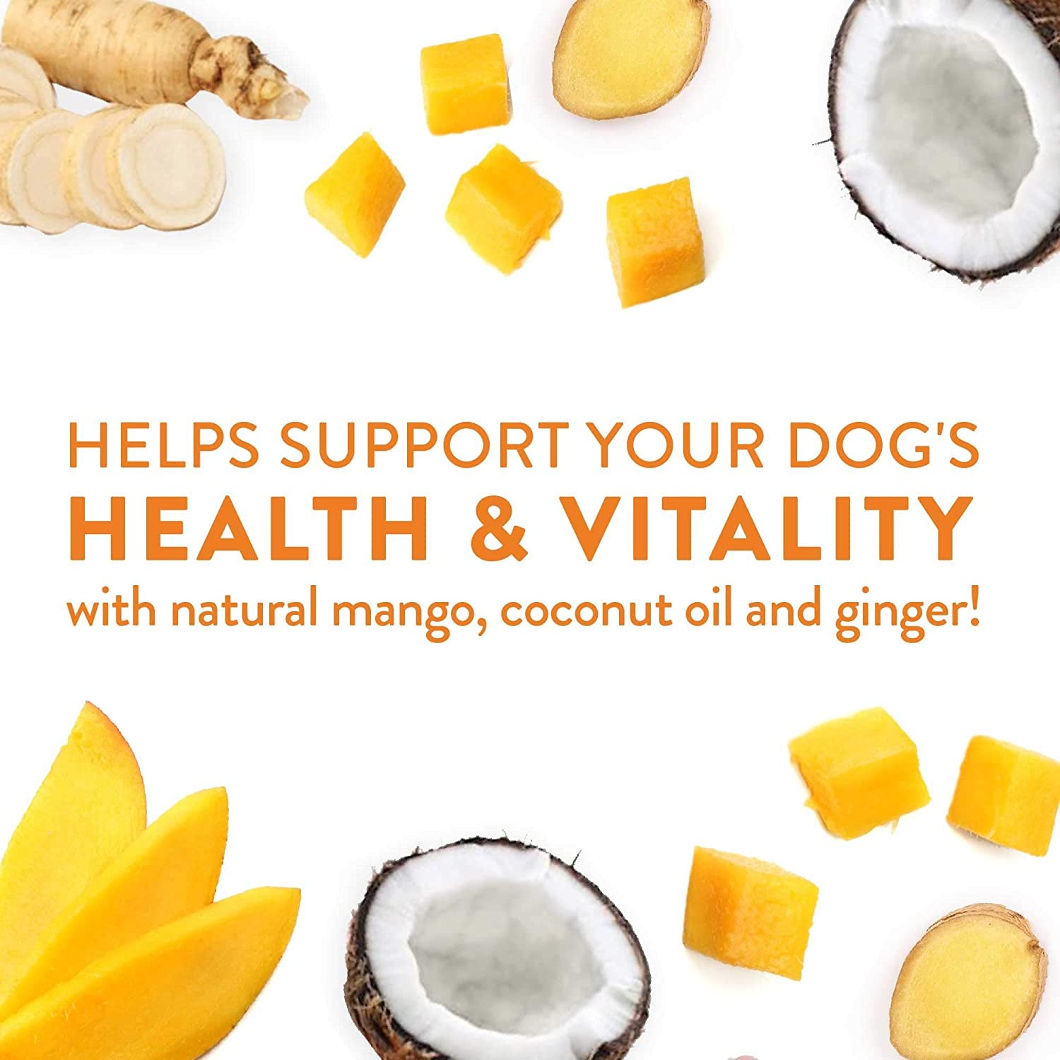 Vitality Chicken & Mango Jerky - Meaty Dog Treats for Overall Health - 12 Oz - householdessential