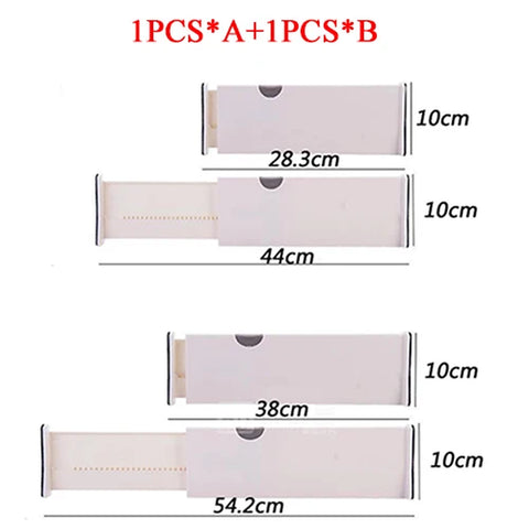 Adjustable Storage Drawers Divider Retractable Plastic Drawer Partition Holder Household Storage Clapboard Kitchen Organizador