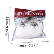 300 Sq Ft Halloween Spider Web Decorations, with 2 Black Fake Spiders, Outdoor Large Stretch Spider Web Cobwebs Indoor White Halloween Decorations