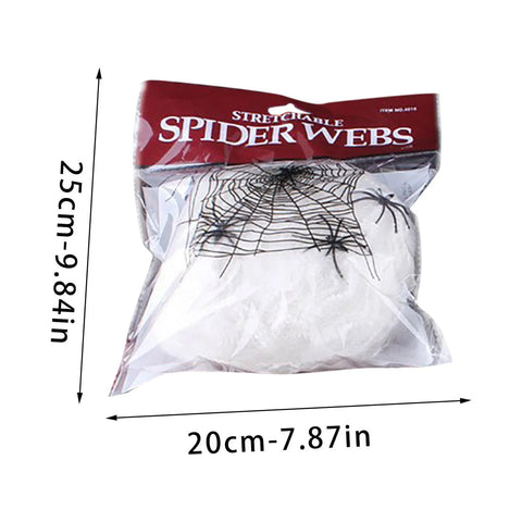 300 Sq Ft Halloween Spider Web Decorations, with 2 Black Fake Spiders, Outdoor Large Stretch Spider Web Cobwebs Indoor White Halloween Decorations