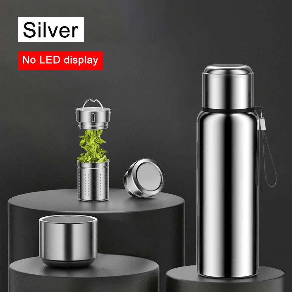 Smart LED Thermos Bottle Stainless Steel Vacuum Flask Outdoor Water Bottle - householdessential