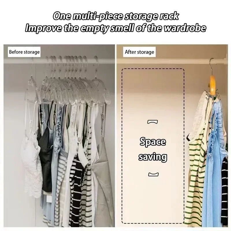 Wooden Bra Hangers Set with Multiple Hooks for Closet Accessories Organizer - householdessential
