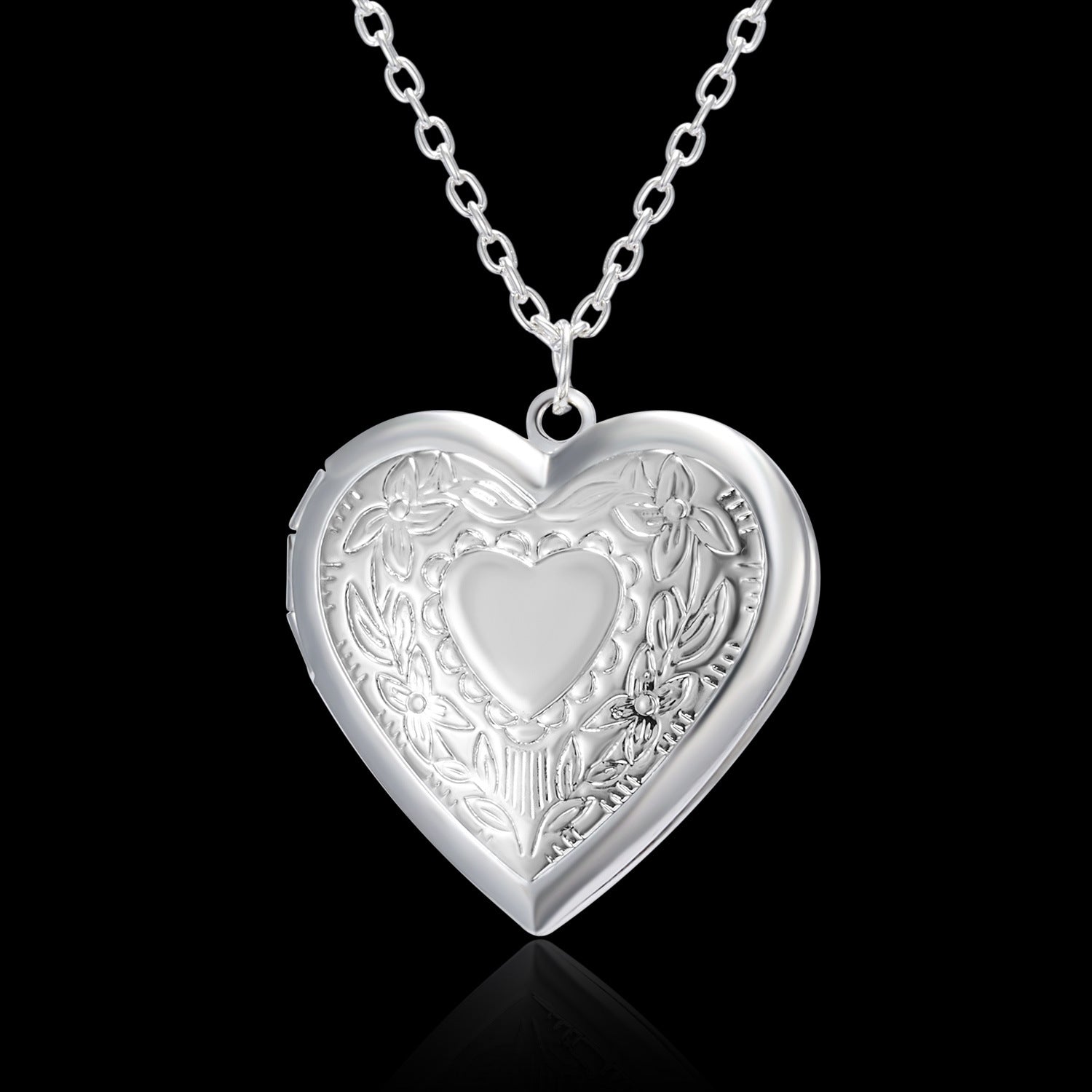 Heart-shaped Photo Necklace Personalized Gift Jewellery - householdessential
