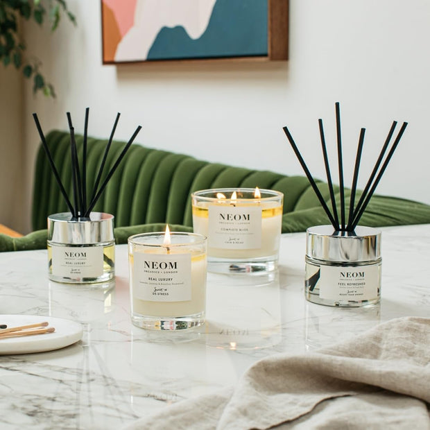 - Candle, 3 Wick | Lavender, Basil & Jasmine | Scented Candles for Home | Luxury Aromatherapy Candles | Essential Oil Candles | Calm & Relax | Signature Sleepy Scent