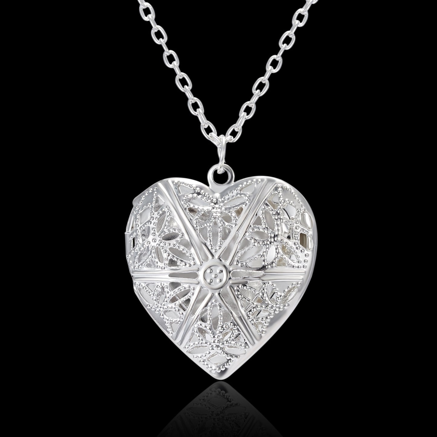 Heart-shaped Photo Necklace Personalized Gift Jewellery - householdessential