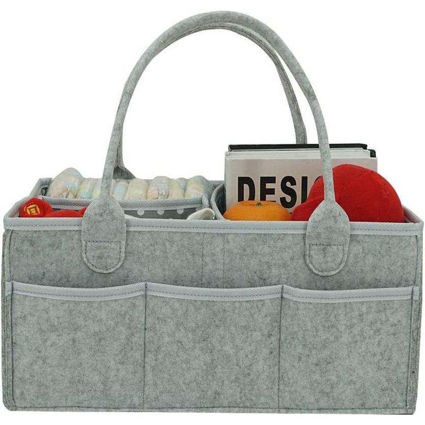 Portable Diaper Caddy Organizer - Nursery Essential for Changing Table - Top Baby Shower Gift - householdessential