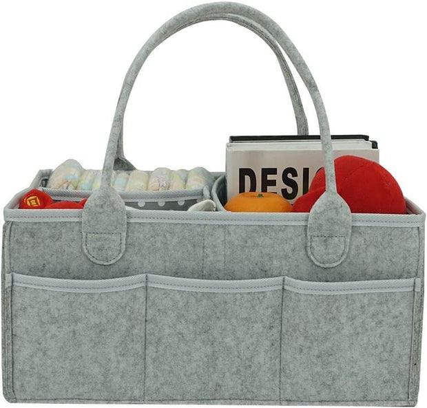 Baby Diaper Caddy Organizer for Changing Table and Car – Top Baby Shower Gifts - Portable Diaper Storage for Nursery Organization (Diaper Caddy)