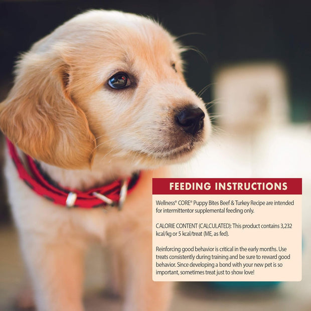 CORE Grain Free Puppy Bites, Beef & Turkey Recipe, 3 Oz Bag