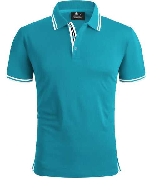 V VALANCH 3XL Shirts for Men Casual Short Sleeve Golf Polo Shirts Moisture Wicking Summer Shirts3XL